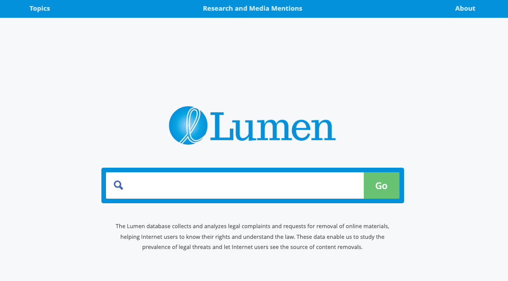Lumen search tool